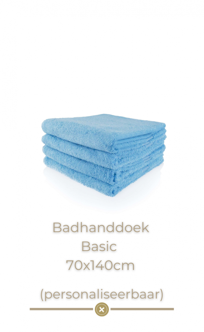 Badhanddoek Basic Lichtblauw
